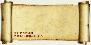 Jovana Isaković vizit kartica